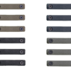 Slate Black Industries 2-slot M-LOK Slate Panels three-pack in multiple colors with textured polymer grip surface