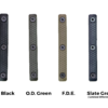 Slate Black Industries 3-slot M-LOK Slate Panels three-pack in Black, FDE, OD Green, or Slate Grey