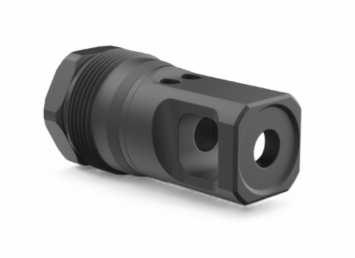Breek Arms Plan B Echo Single-Port Muzzle Brake 223/5.56 - 1/2x28 - Black Rifle Depot