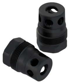 Comstock Armory Recessed Micro 30 Cal 5/8x24 Plan-B muzzle brake with black nitride finish