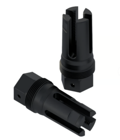 Comstock Armory 4-prong 22 caliber 1/2x28 flash hider with Plan-B suppressor mount interface