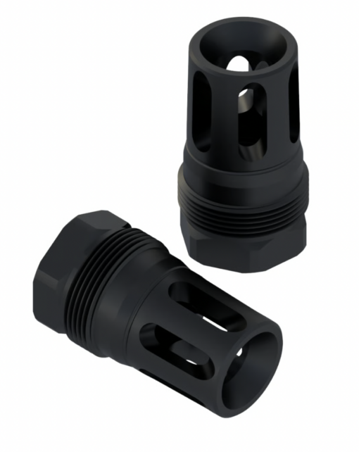 Comstock Armory Compact 9mm Muzzle Brake - 5/8x24 - Black Rifle Depot