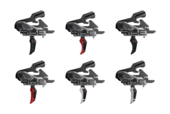 RISE Armament Blitz G2 Slide-and-Snap drop-in AR trigger with interchangeable flat and curved blade options