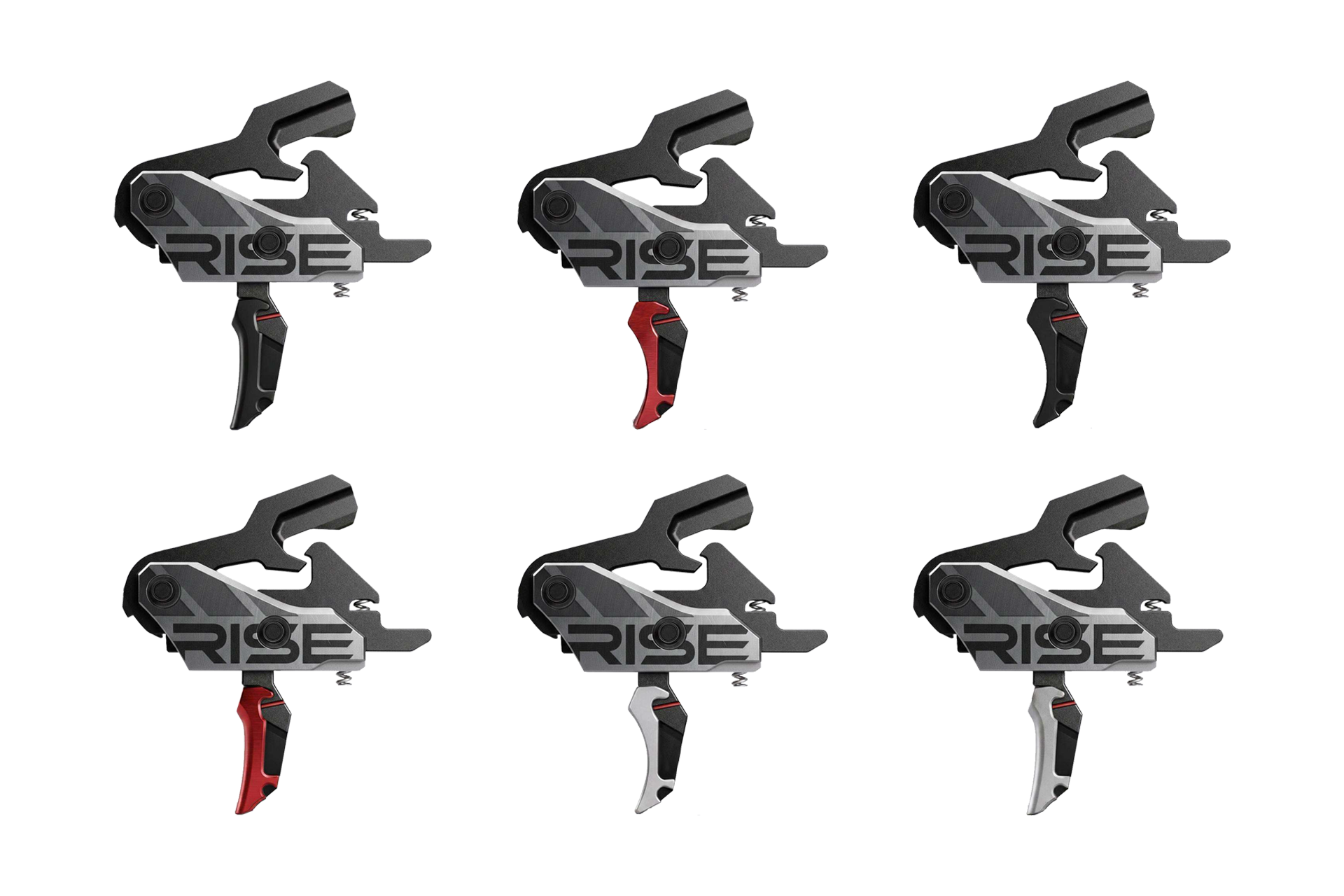 bltzgen2composition RISE Armament Blitz G2 Slide-and-Snap drop-in AR trigger with interchangeable flat and curved blade options