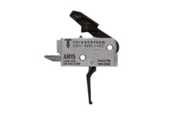 TriggerTech AR15 Two-Stage Duty Trigger with flat black lever and fixed 3.5 lb pull