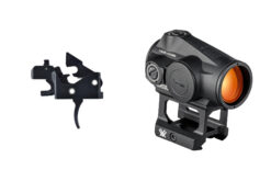 Partisan Disruptor black AR-15 forced reset trigger bundled with Vortex Crossfire II 2 MOA red dot sight